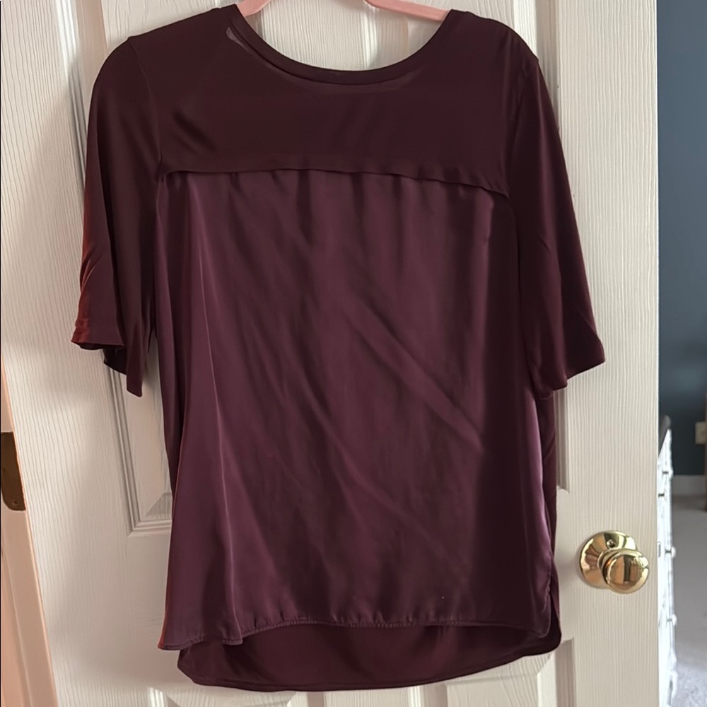 Elegant Burgundy Women's Top